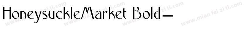 HoneysuckleMarket Bold字体转换